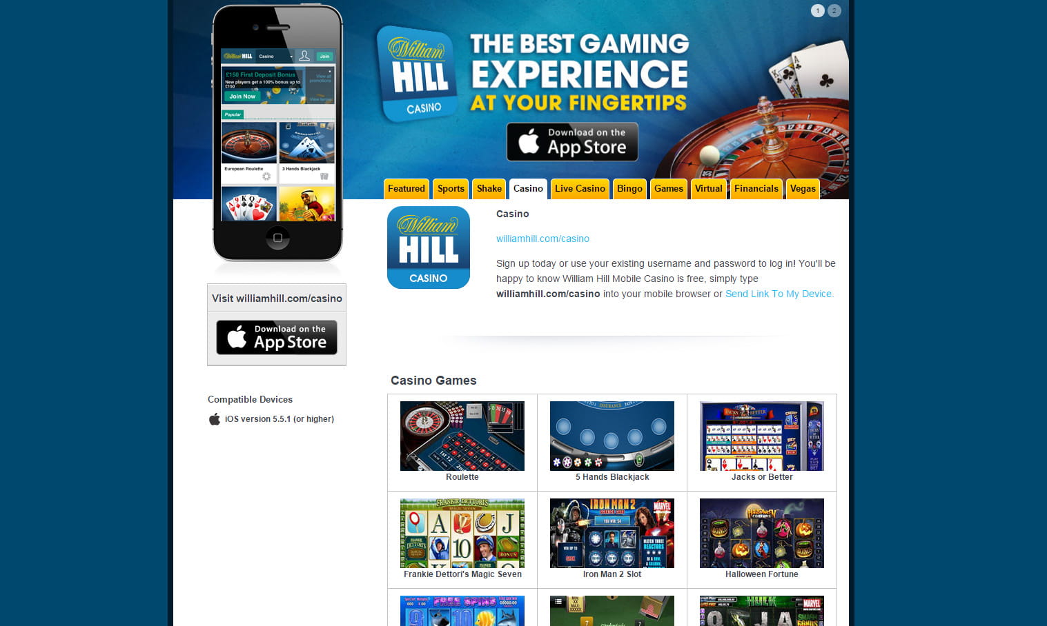 William Hill - Online Betting & Odds - Bet 10 & Get 30