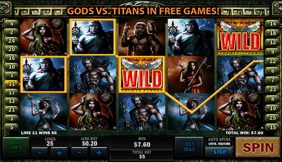 Battle Of The Gods Slot Screenshot