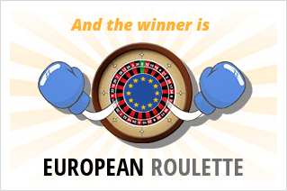European roulette gives better winning chances