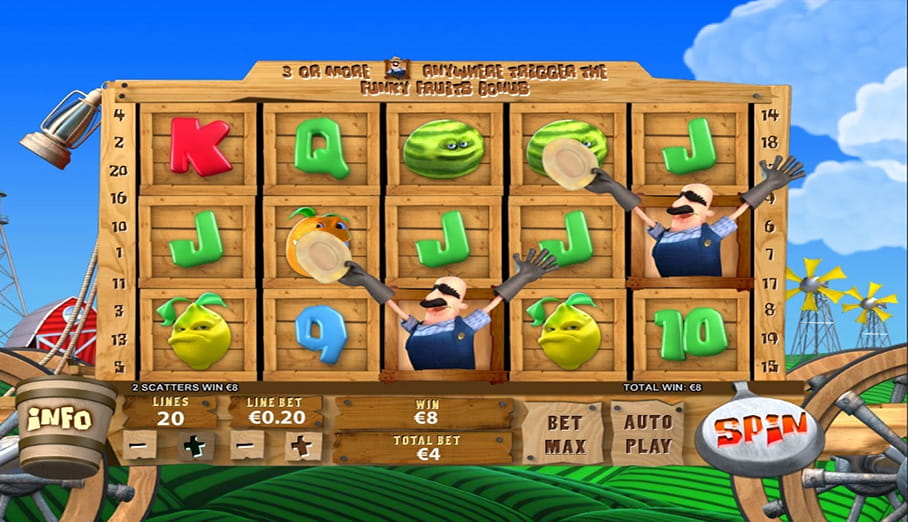 Funky Fruits Farm Slot Screenshot