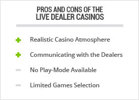Pros and Cons of playing Live Dealer Casino Games Online