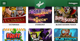 The mobile app of Mr Green