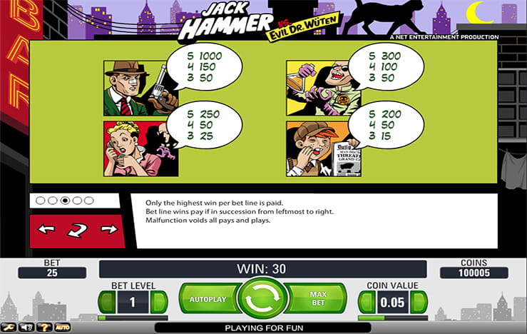 Jack Hammer Major Symbols