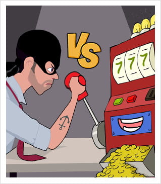 Can a man really beat the a slot machine?