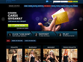 Games with Live Dealers at Gala Casino