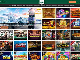 Mr Green Game Selection