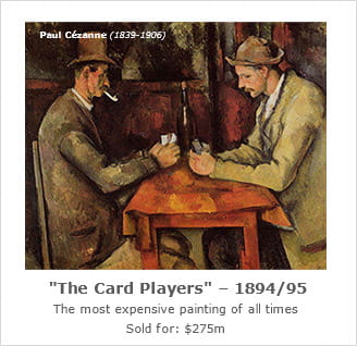 The Card Players painting by Paul Cézanne